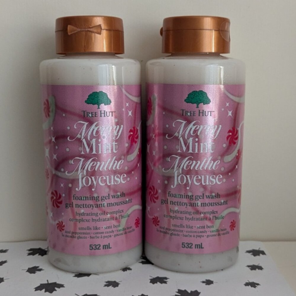 2 x Tree Hut Foaming Gel Wash - Merry Mint